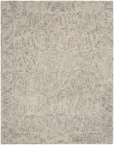 Nourison Home Nourison Vail VAI04 8'3" x 11'6" Ivory Grey Teal Modern Indoor Rug - 8'3" x 11'6"