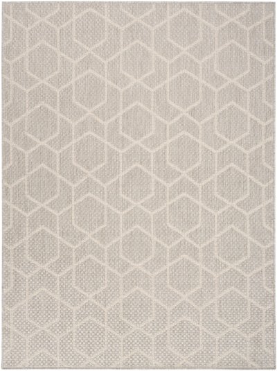 Nourison Home Nourison Horizon Indoor/Outdoor HOZ01 3' x 5' Grey Modern Rug - 5' x 7'