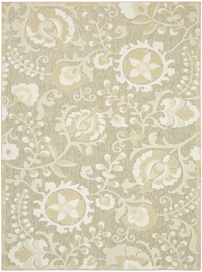 Nourison Home Nourison Aloha ALH17 9' x 12' Ivory Sage Farmhouse Rug - 7'10" x 10'6"
