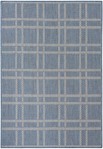 Nourison Home Nourison Horizon Indoor/Outdoor HOZ04 3' x 5' Navy Modern Rug - 6' x 9'