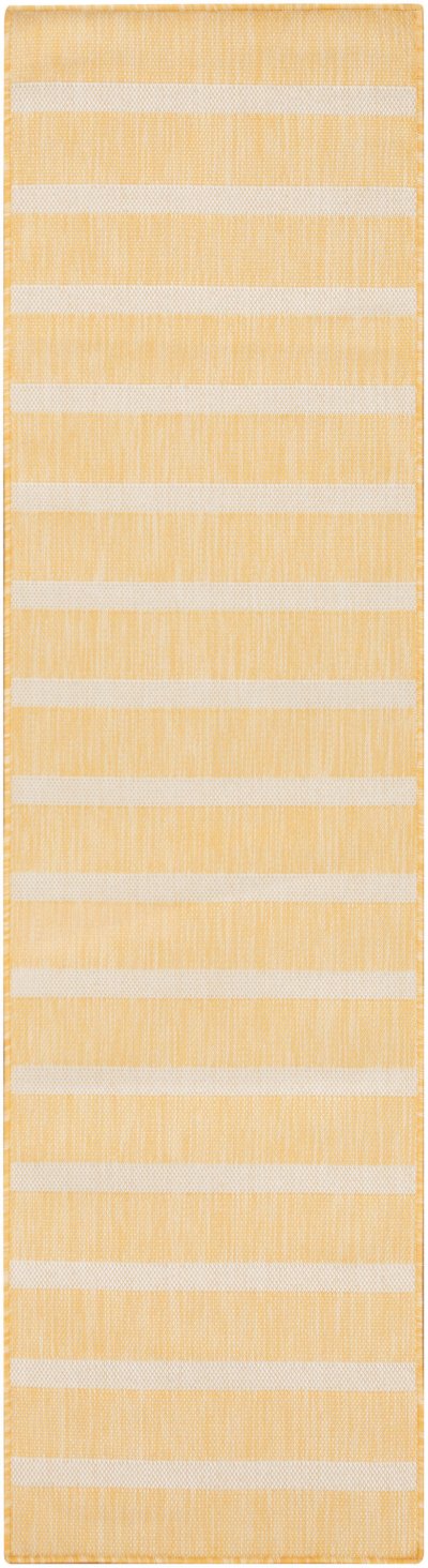 Nourison Home Nourison Positano POS03 6' x 9' Yellow Ivory Modern Rug - 2'2" x 12'