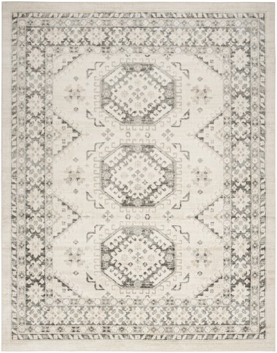 Nourison Home Nourison Serenity Home SRH01 3'11" x 5'11" Ivory Grey Vintage Indoor Rug - 7'10" x 9'10"