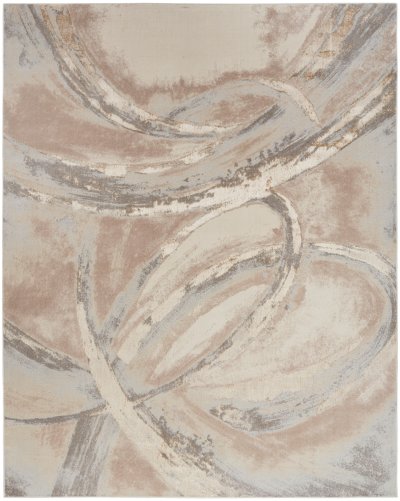 Nourison Home Nourison Splash BSK01 4' x 6' Beige Grey Modern Indoor Rug - 7' x 10'