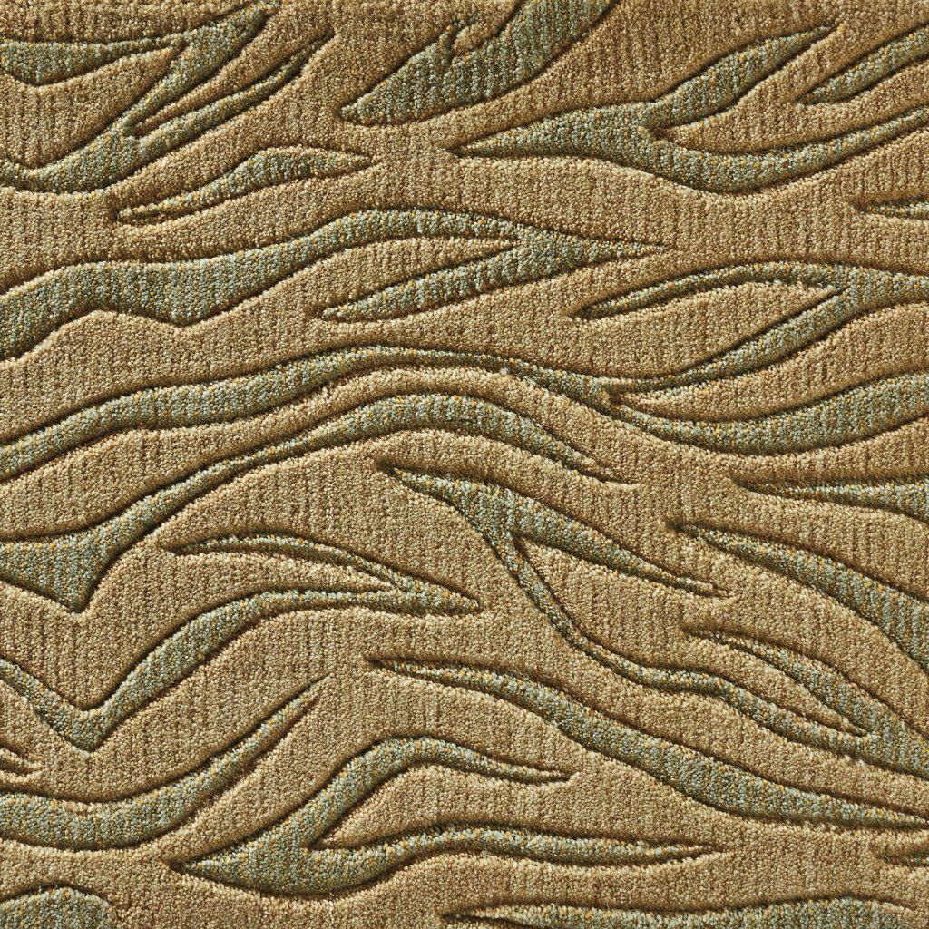 Nourison COSMOPOLITAN URBAN TIGER C29F BEIGE/GREEN BROADLOOM