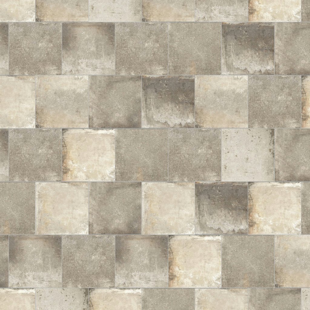 Daltile Metro Impressions Downtown Grey, Square, 10X10, Mixed - Downtown Grey