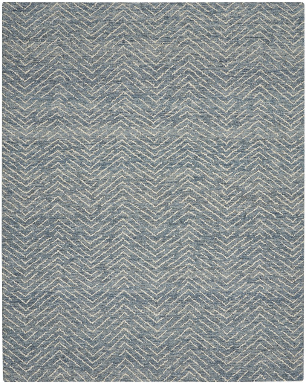 Nourison Home Nourison Colorado CLR02 7'9" x 9'9" Indigo Ivory Modern Indoor Rug