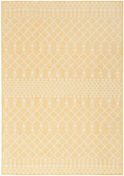 Nourison Home Nourison Positano POS02 7' x 10' Yellow Modern Rug - 4' x 6'
