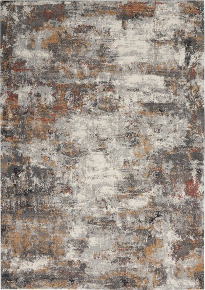 Nourison Home Nourison Ludlow LDW03 7'10" x 9'10" Grey Multicolor Modern Indoor Rug - 5'3" x 7'3"