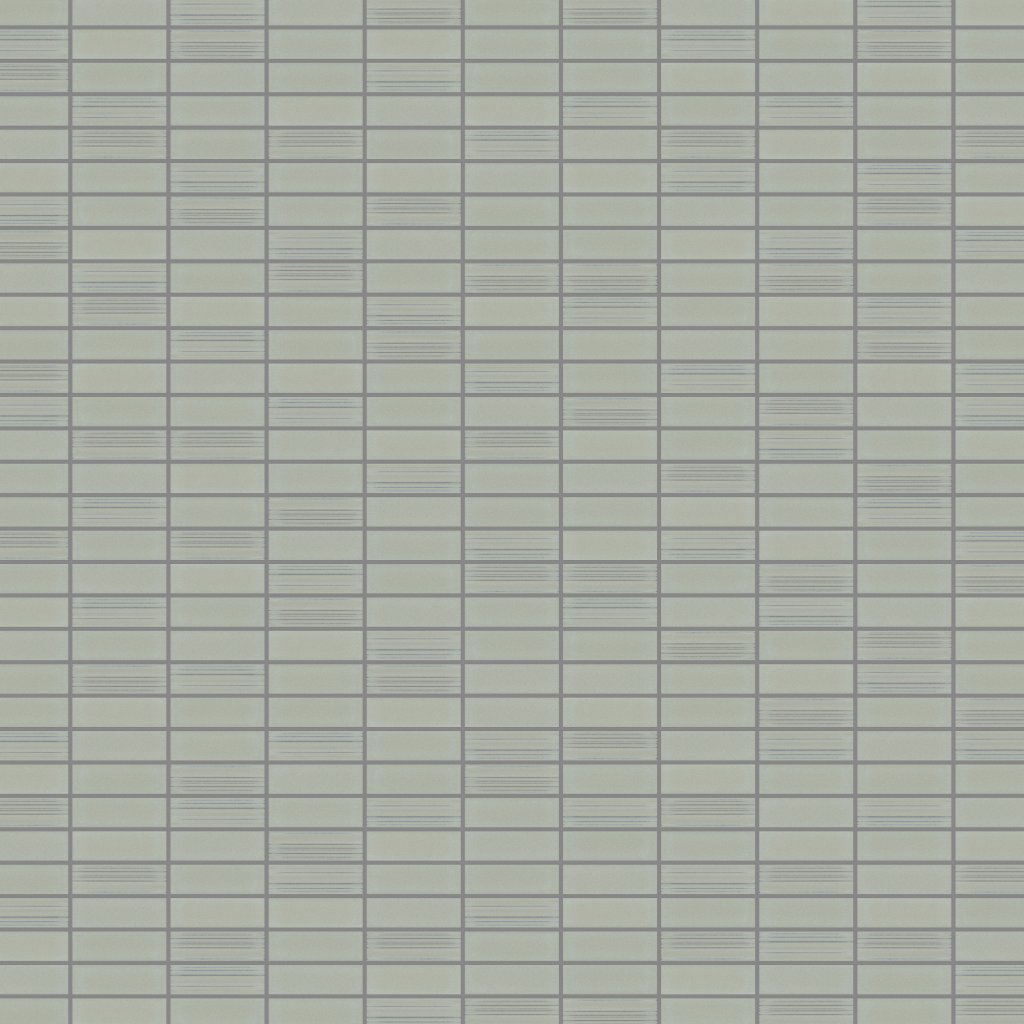 Emser Tile NAGARA GLOSSY STACKED MOSAIC -CER - Silver