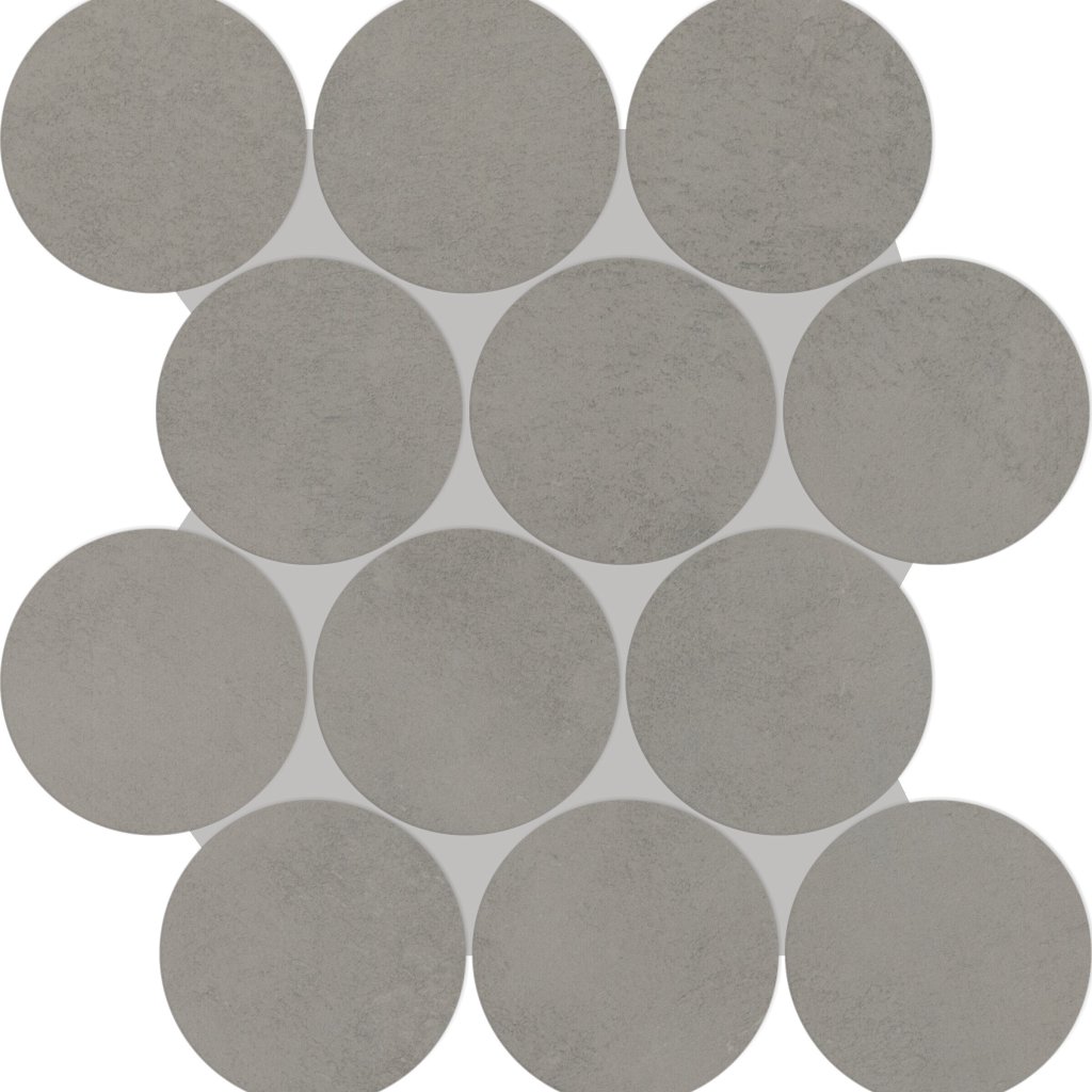 Daltile Indoterra Trail, Circle, 4, Stepwise, Matte - Trail