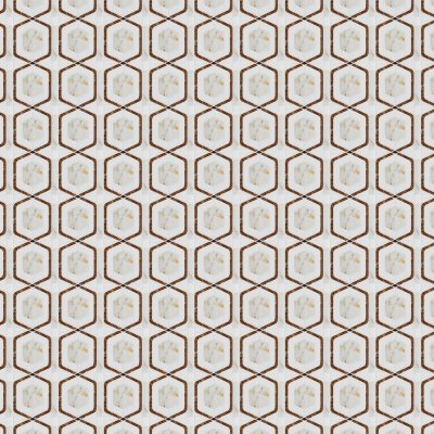 Marble Systems Snow White, Afyon Gold, Golden Onyx Multi Finish Glenn Marble Mosaic 11 13/16x11 13/16 - Afyon Gold - 11 13/16" x 11 13/16" x 3/8"