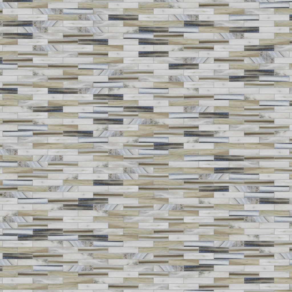 Karuna Matte 1x4 Glass Mosaic 12 1/4x9 7/8 - Karuna