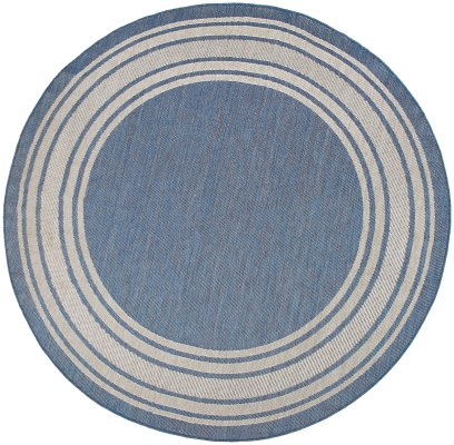 Nourison Home Nourison Horizon Indoor/Outdoor HOZ03 2' x 6' Denim Modern Rug - 8' Round