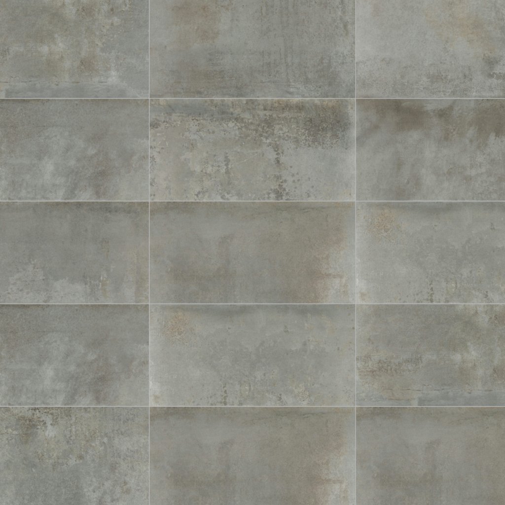 Daltile Emergent Aluminum, Rectangle, 12X24, Light Polished - Aluminum