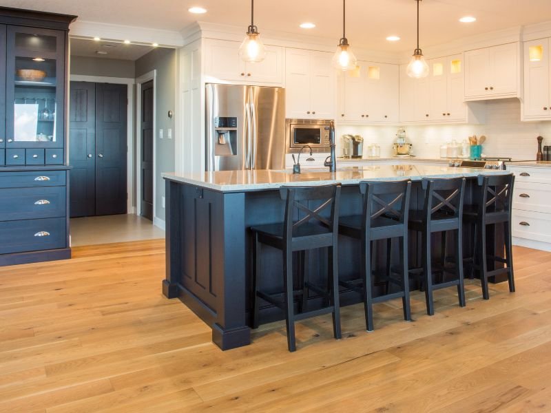 moden kitchen hardwood flooring