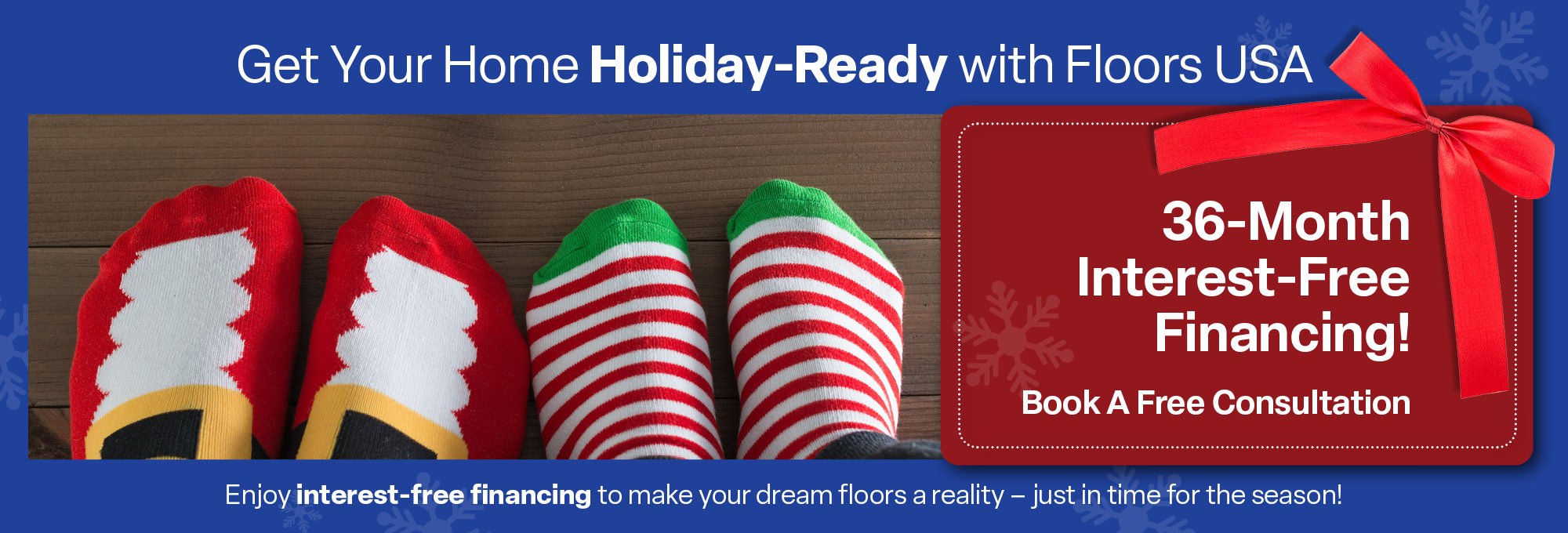 The holiday promo event from Floors USA - stop by their showroom in King of Prussia, PA today!